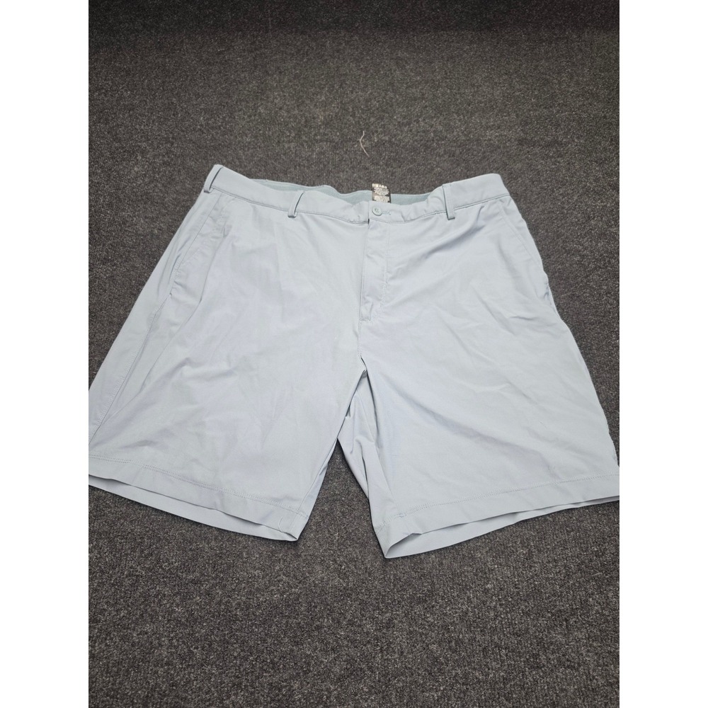 Greg Norman Shark Mens Golf Shorts Light Blue Size 40 Performance Stretch